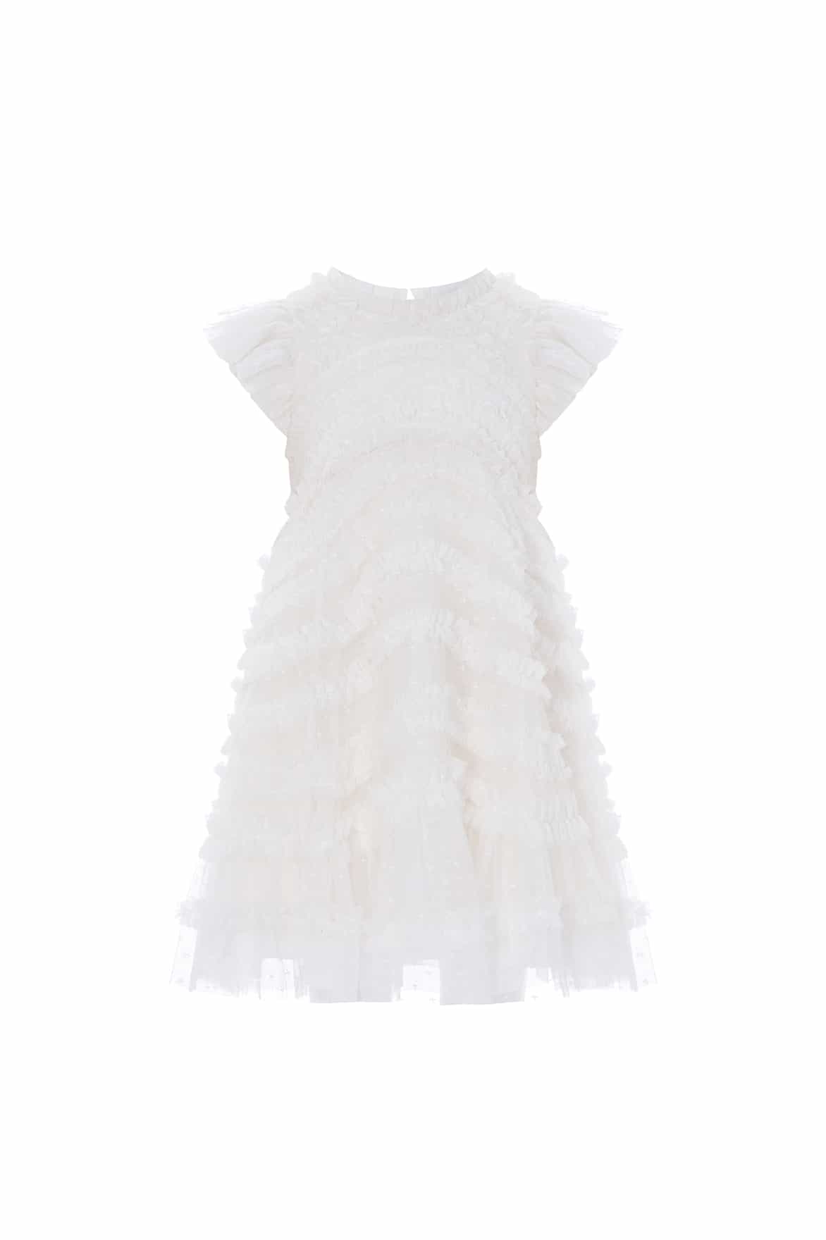 Amara Ruffle Sleeve Kids Dress - Image 2