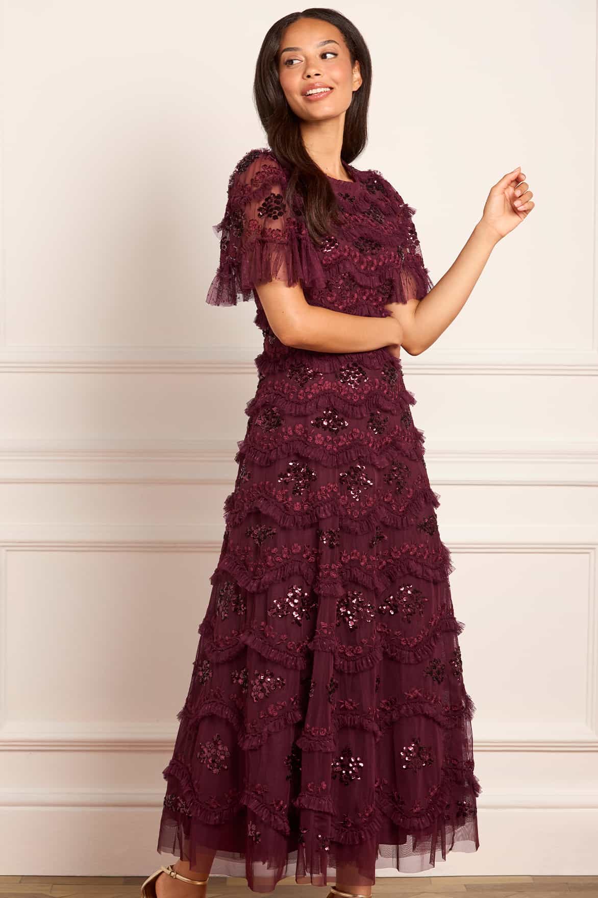 Daisy Wave Ankle Gown