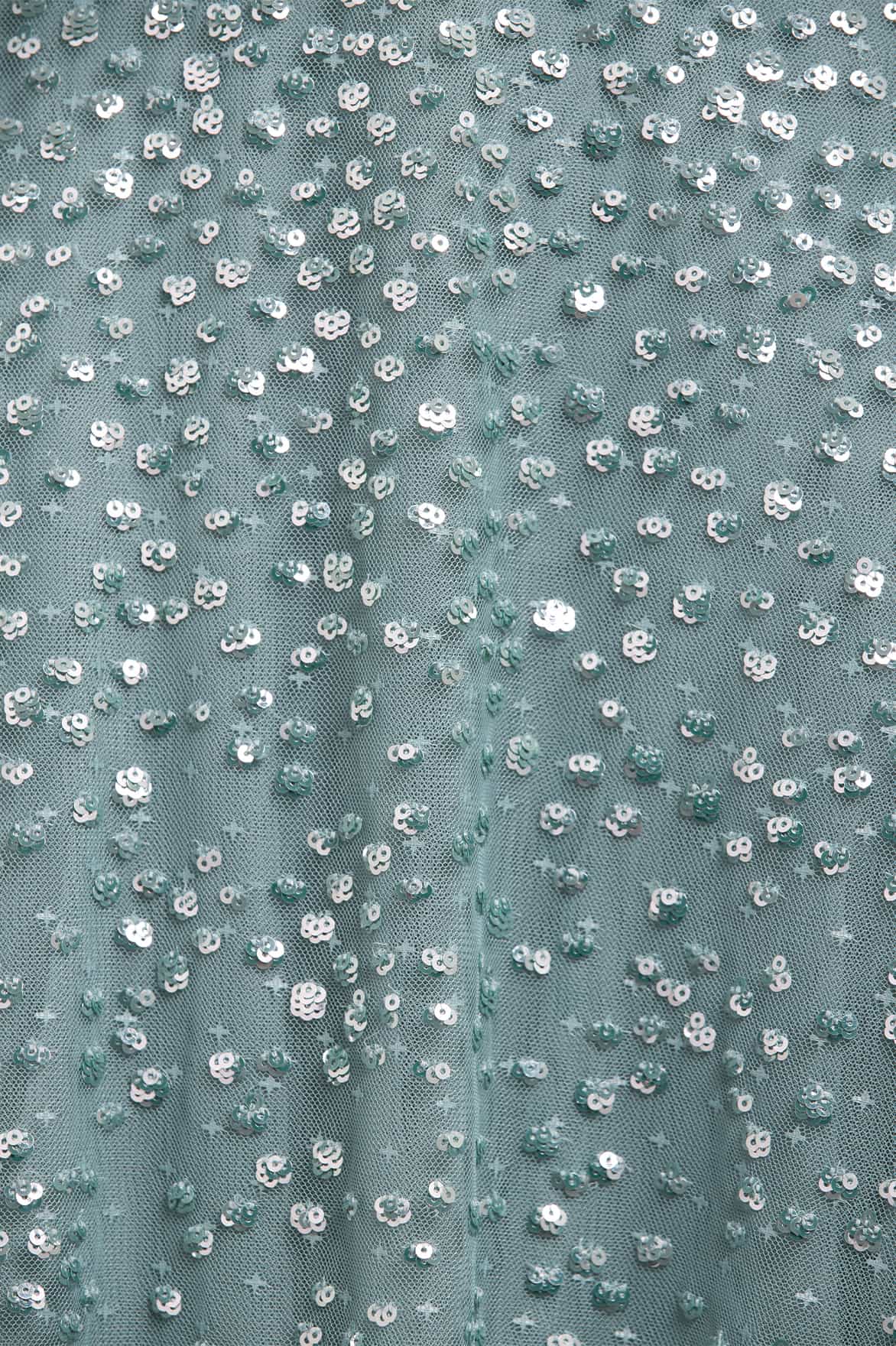 Dappled Sequin One-Shoulder Ballerina Dress - Image 4