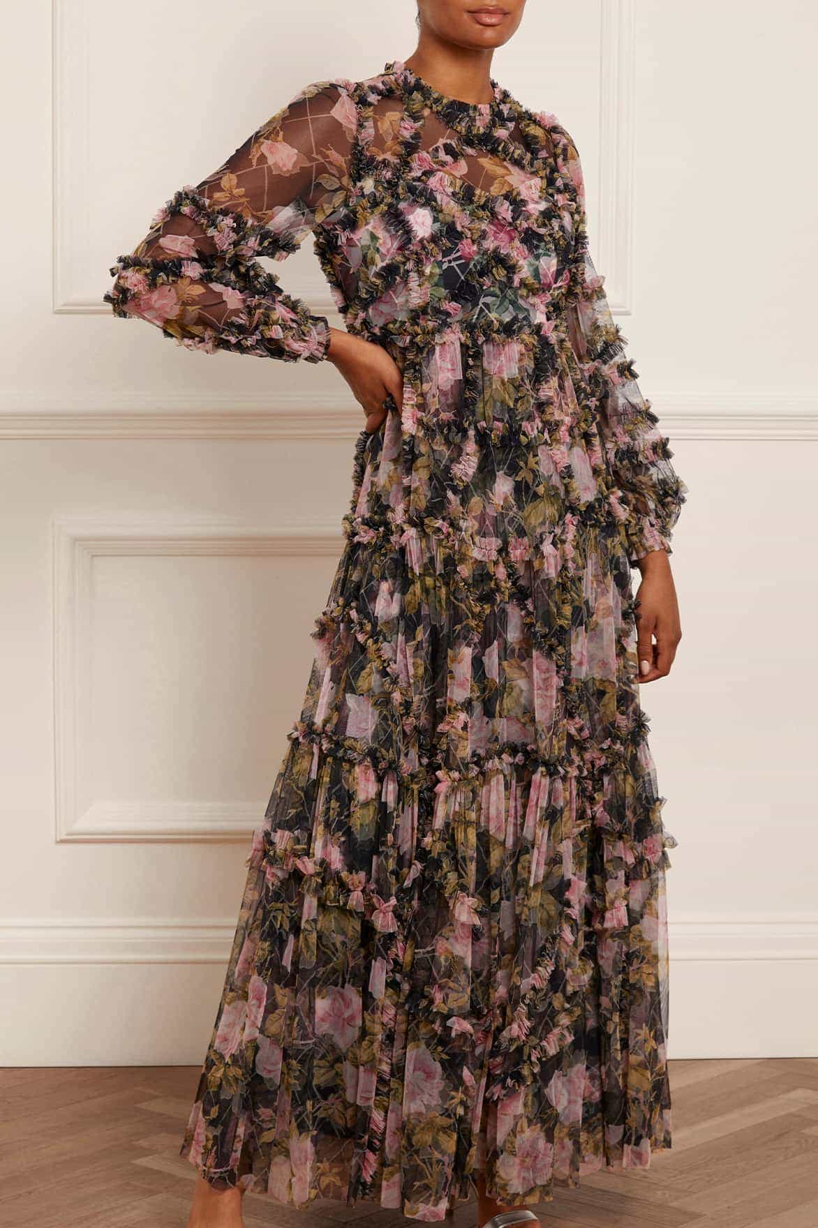 English Rose Diamond Ruffle Gown - Image 5