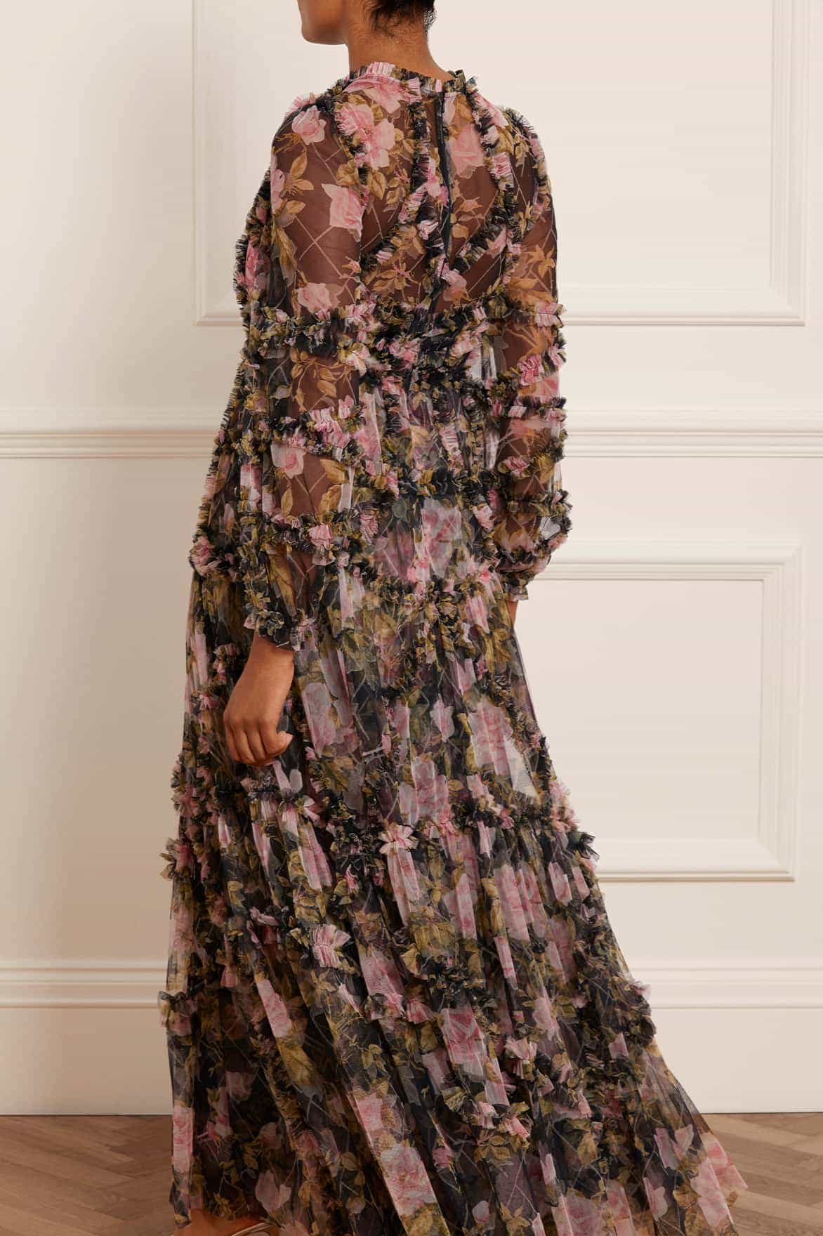 English Rose Diamond Ruffle Gown - Image 8
