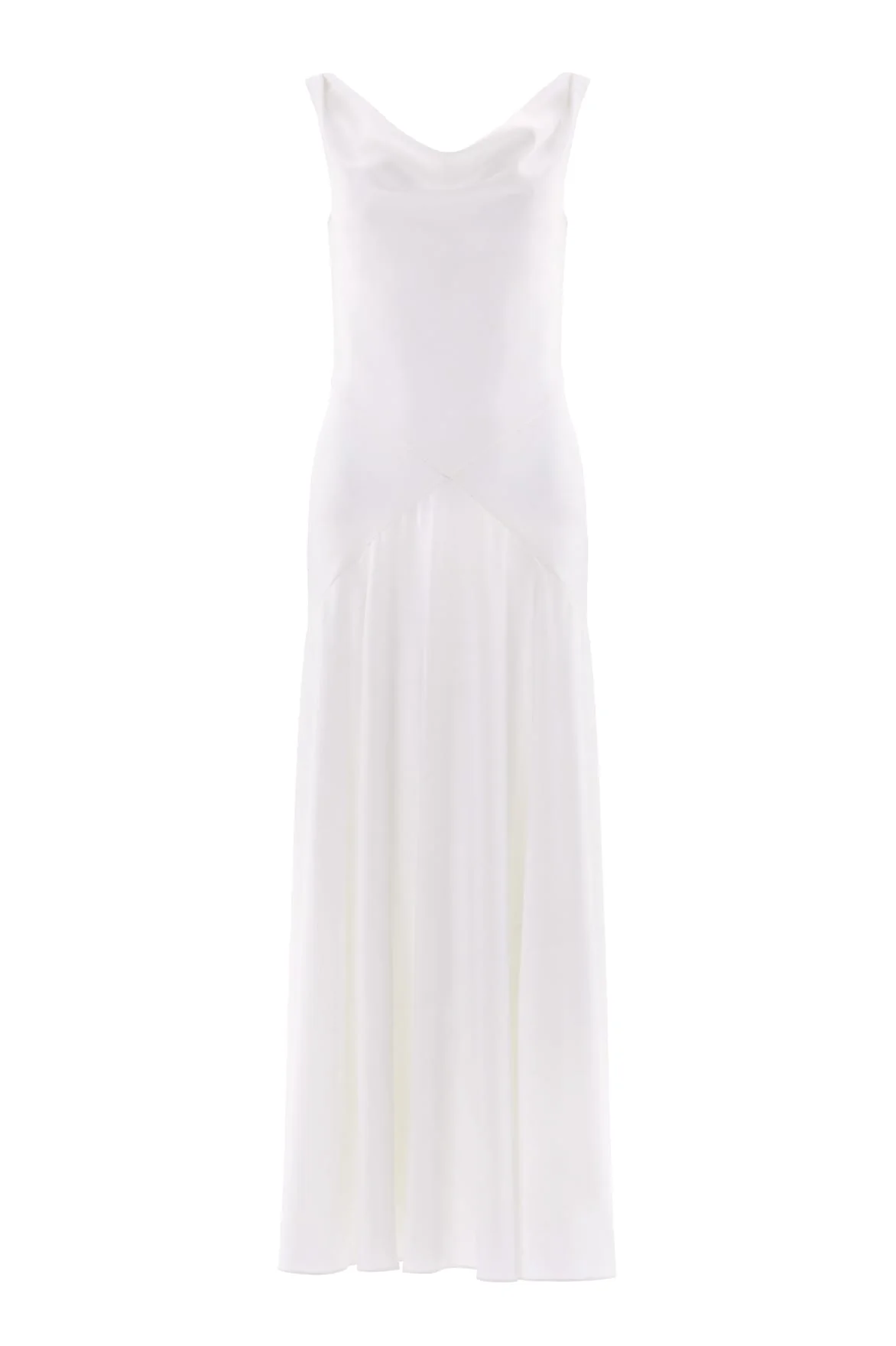 Evangeline Satin Cowl Neck Gown - Image 3