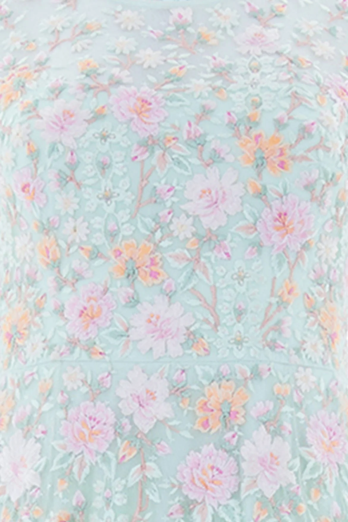 Garden Rose Long Sleeve Ankle Gown - Image 4