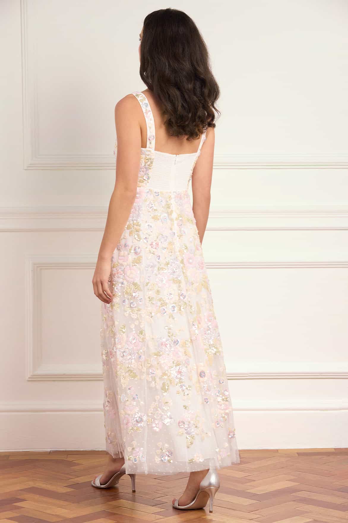 Sequin Paradise Sweetheart Ankle Gown - Image 6