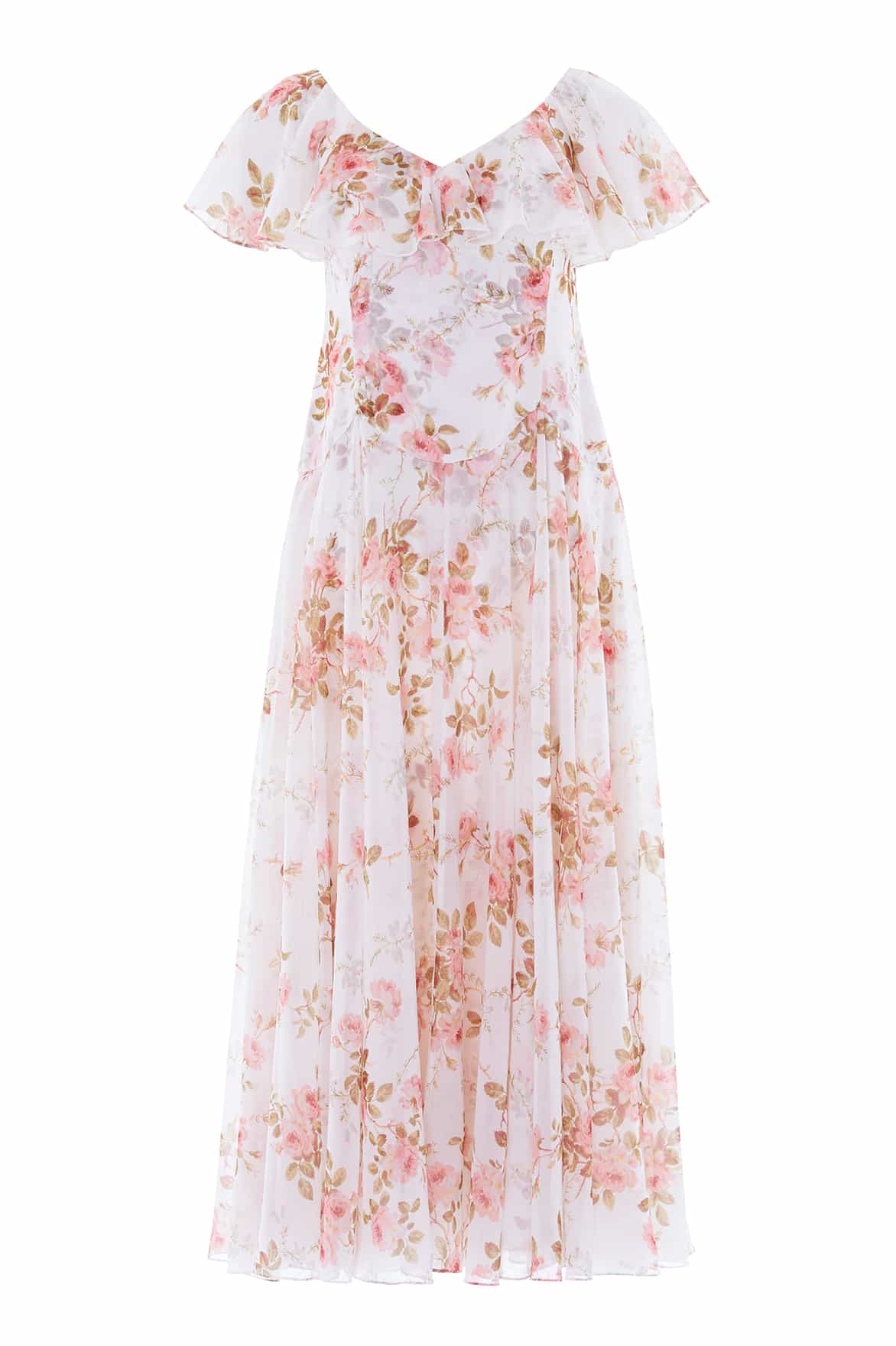 Summer's Rose Georgette Ankle Gown - Image 3