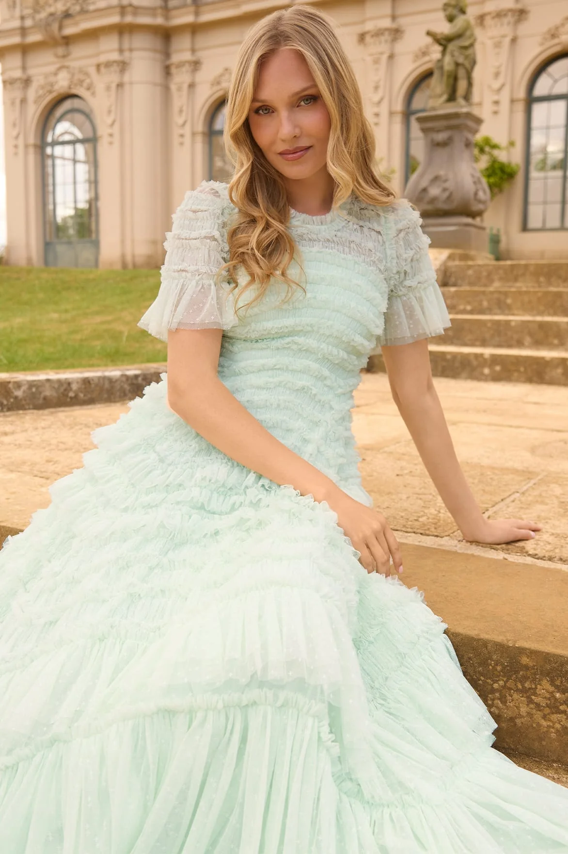 Valentine Ruffle Gown