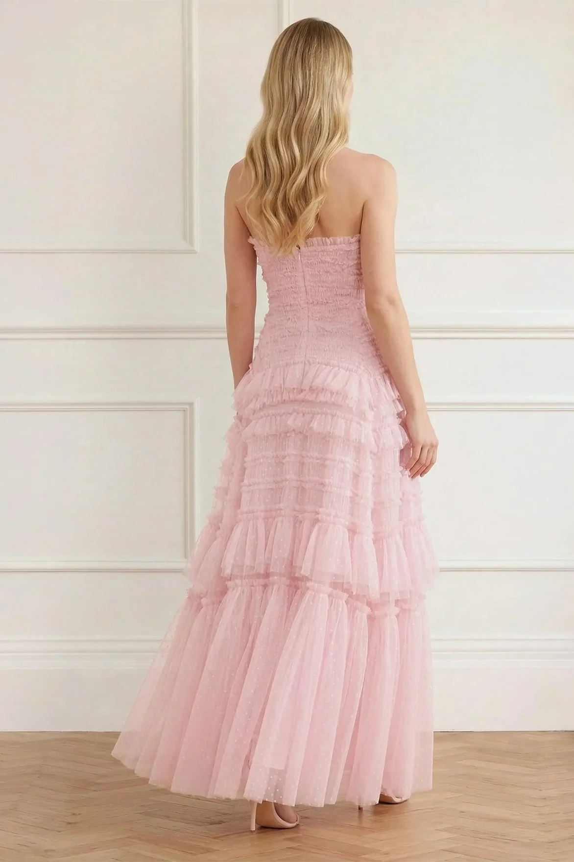 Valentine Ruffle Strapless Gown - Image 4