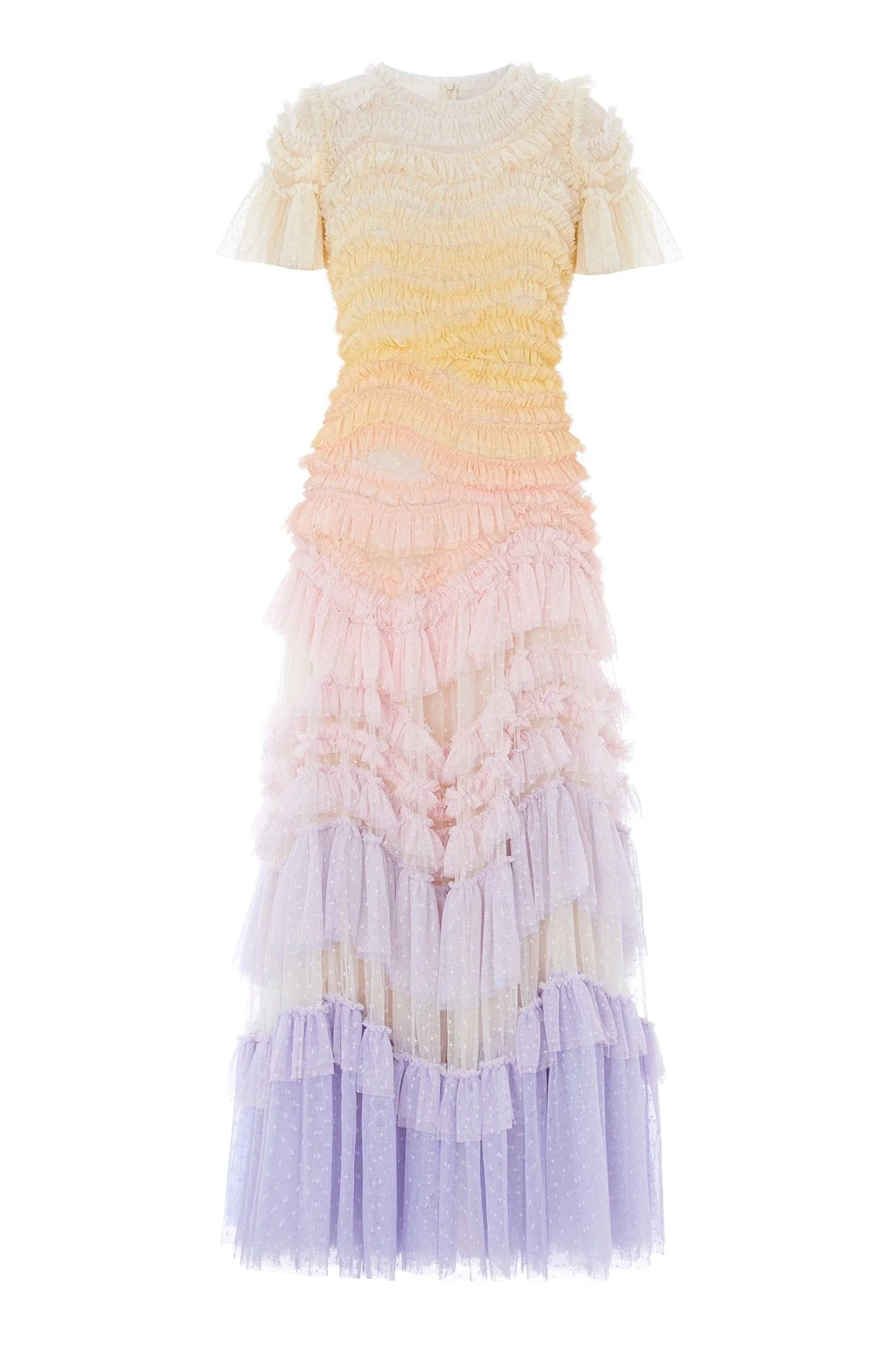 Wild Rose Ombre Short Sleeve Gown - Image 2